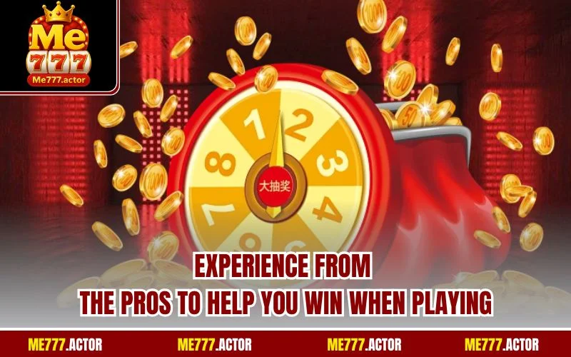 Experience from the pros to help you win when playing