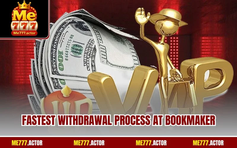 Fastest withdrawal process at bookmaker