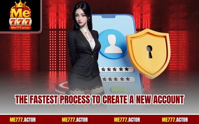 The fastest process to create a new account