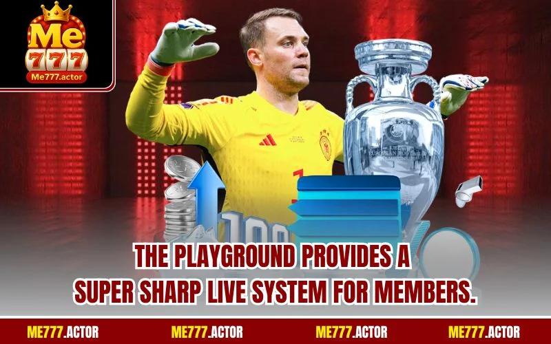 The playground provides a super sharp live system for members.